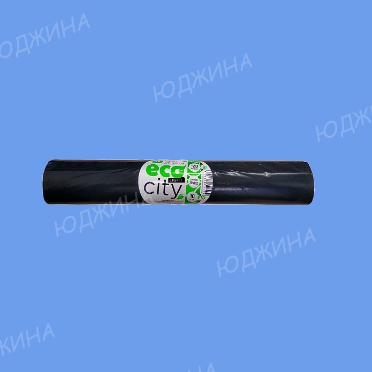 Пакет для мусора 120л CITY 70х110см  Черный 50гр (30рул/10шт)