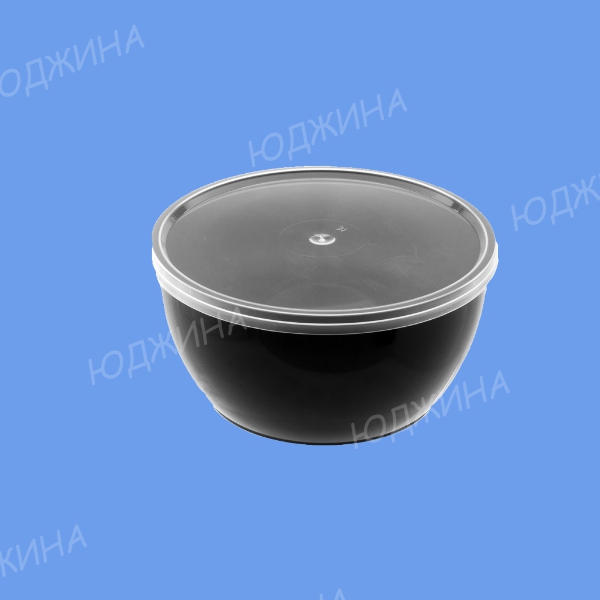 Контейнер круглый  0,500л d.115мм ЧЕРНЫЙ ПП Д-Полимер  (500шт/50)
