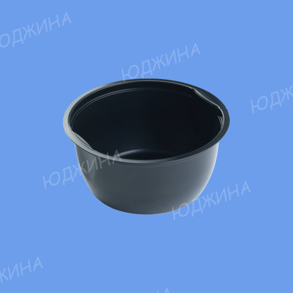Контейнер круглый 0,500л М-132 d.132*35,6мм  ЧЕРНЫЙ ПП Упакс-Юнити  (600шт)