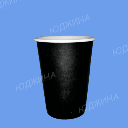 Стакан Бумажный 250мл,d.80мм  однослойный, ЧЕРНЫЙ  АССОРТИ(1000/50шт)