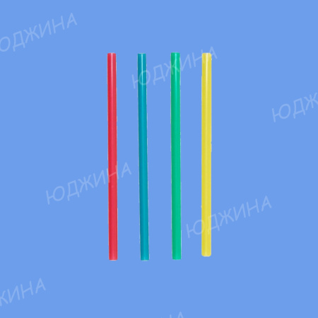 Трубочка для коктеля  5*210мм прямая  цветная в индивидуальной упаковке (20уп*250шт) (5000шт)
